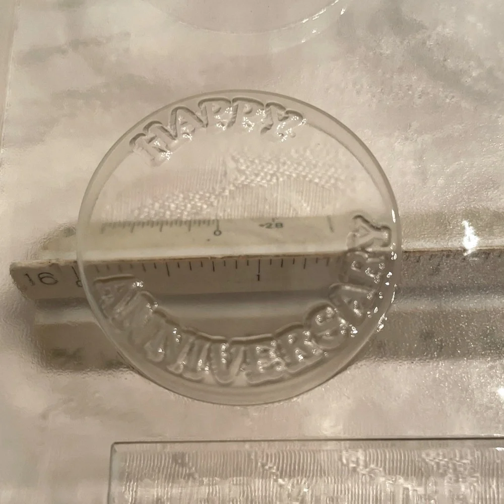 🍀$12bunfled Happy Anniversary Chocolate Candy / Soap Mold Set, Bars n Medallions